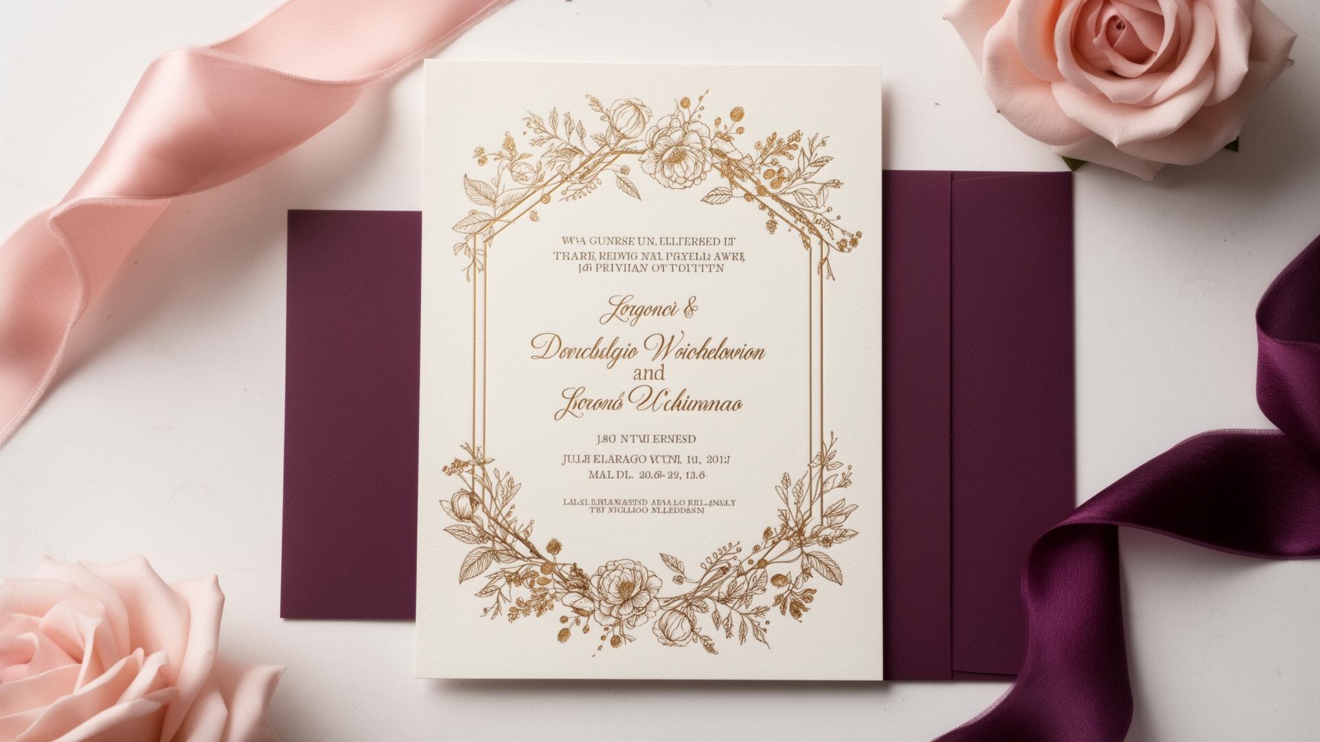Elegant invitation card preview