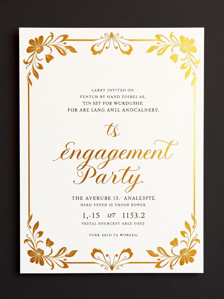 Engagement invitations